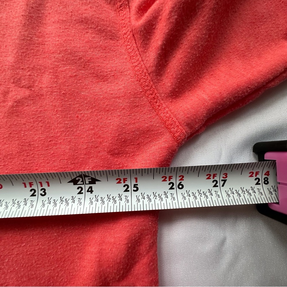 Active long sleeve lightweight orange‎ coral lace up pullover hoodie women’s 1x - Picture 6 of 10